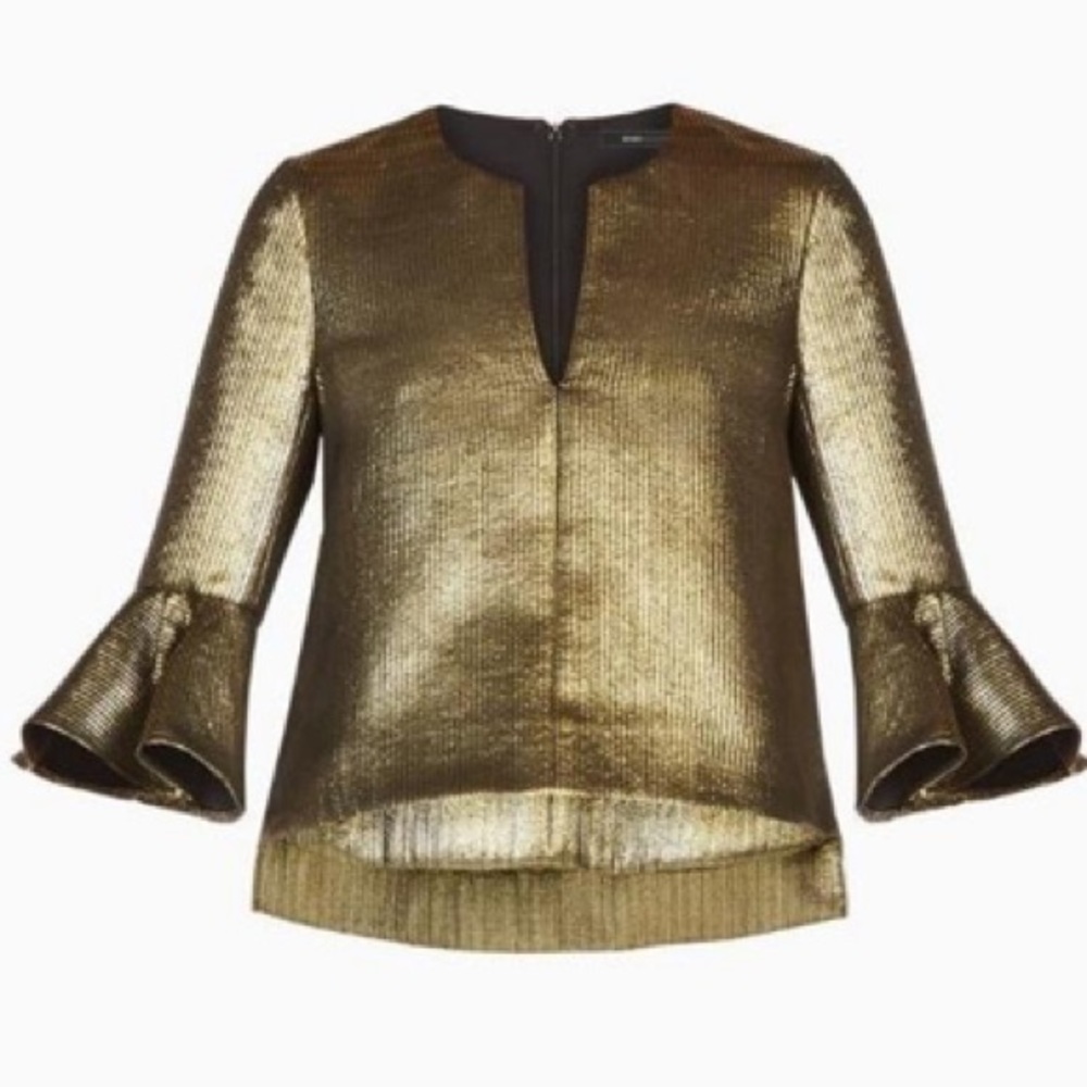 BCBG gold fancy top - Picture 4 of 5